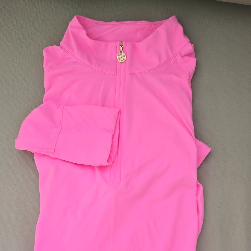 Lilly Pulitzer Luxletic Pink Zip-Up